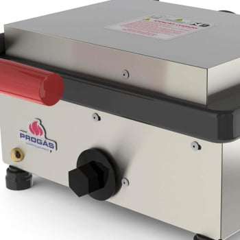 Mini Grill Elétrico Progás PR-220EN New Queen Com Prensa Chapa Para Lanches Aço Inox 220V P30153