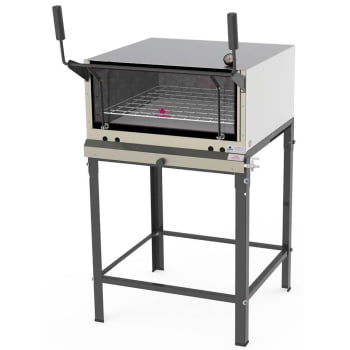 Forno Industrial Progás PRP-770 G2 S/KG 125L A Gás Inox Com Pedra Refratária E Cavalete P44024