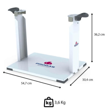 Kit Misturador Mogmix Progás PRMOG-05 Alumínio Panela 5 Litros Bivolt e Suporte para Girar GIRAMOG