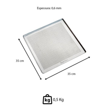 Kit Mesa de Apoio Suporte Forno PRP-004 e Assadeira Progás MES004 + 8 Assadeiras Imeca 35x35cm