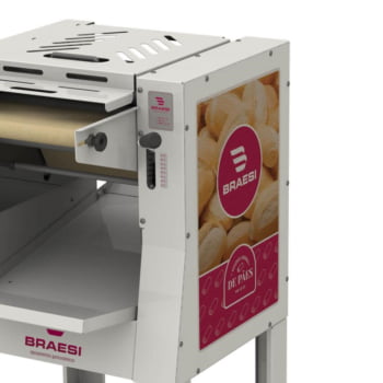 Modeladora Para Pães Braesi MB-35 G3 35cm Com Pedestal Motor 1/4cv 60Hz Bivolt B18215
