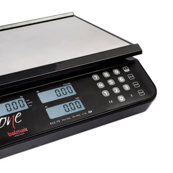 Balança Digital Comercial Balmak One Elco-15 Cap 15kg/5g Com Bateria Display LCD PA1531