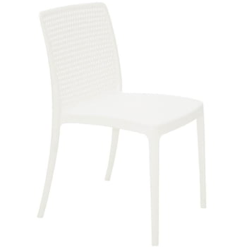 Kit 4 Cadeiras Tramontina Isabelle em Polipropileno e Fibra de Vidro Branco 92150010 
