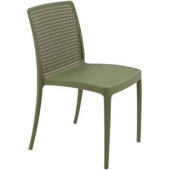 Cadeira Tramontina Isabelle em Polipropileno e Fibra de Vidro Verde Oliva 92150027 