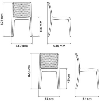 Kit 4 Cadeiras Tramontina Isabelle em Polipropileno e Fibra de Vidro Verde Oliva 92150027 