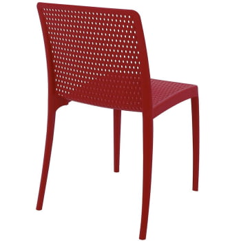 Cadeira Tramontina Isabelle em Polipropileno e Fibra de Vidro Vermelho 92150040