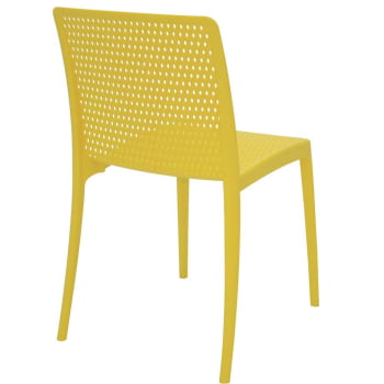 Cadeira Tramontina Isabelle Em Polipropileno E Fibra De Vidro Amarelo 92150000