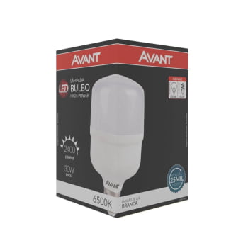 Kit 4 Lâmpadas LED Bulbo Avant HP 30W Bivolt Base E27 BR6500K - 273121376