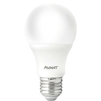 Kit 2 Lâmpadas Pera LED Avant Branco 9W Bivolt BR810-B 6500K Base E27 - CÓD 335401378