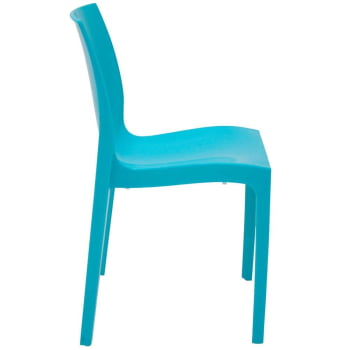 Cadeira Tramontina Alice Brilho Summa em Polipropileno Azul 92037070