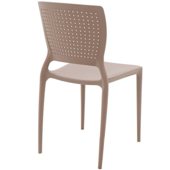 Cadeira Tramontina Safira em Polipropileno e Fibra de Vidro Camurça 92048210