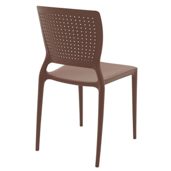 Kit 4 Cadeiras Tramontina Safira em Polipropileno e Fibra de Vidro Terracota 92048242