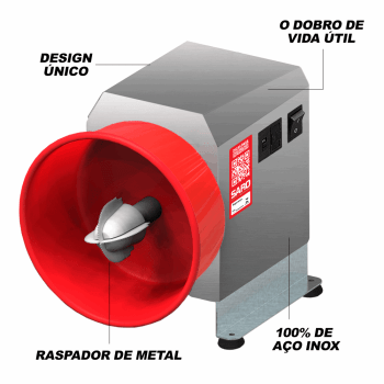 RC Ralador Raspador Eletrico de Coco Bivolt 50/60 HZ Bivolt