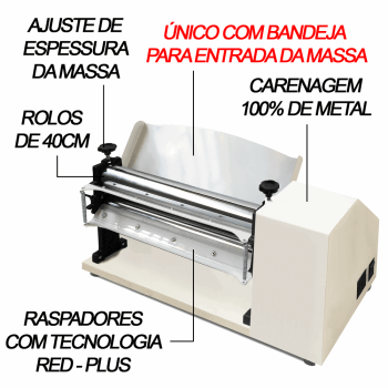 CSC40 Rolo Eletrico Standart Cromado Bivolt 400x57mm 1/3cv 50/60 HZ