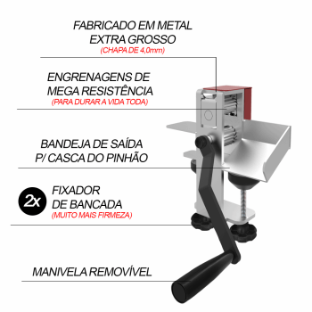 DP Descascador de pinhao manual