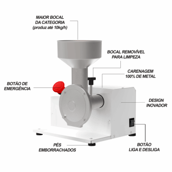 MEG Moedor de Graos Bivolt 50/60 HZ Bivolt