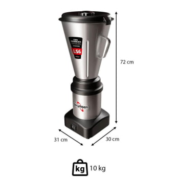 Liquidificador Comercial Skymsen 6 Litros Ls6 Com Copo Monobloco Em Inox 0,5 Hp-Cv Bivolt 479829