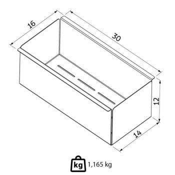 Escorredor Profundo Tramontina Inox 30cm Acabamento Acetinado Para Uso No Canal Organizador 94534021