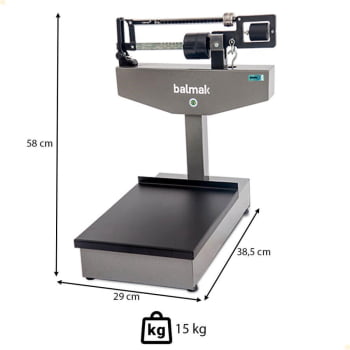 Balança De Plataforma Balmak Mod-101 Aço Carbono 150Kg PA0238