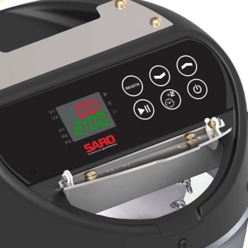 Panela Misturadora Elétrica Inteligente Saro Em Inox 4 Litros Bivolt Digital PA4I