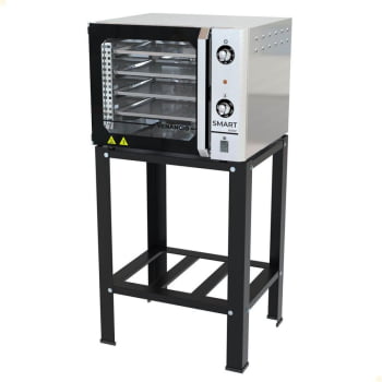 Forno Industrial Convector Venâncio Elétrico Smart Basic 4 Esteiras Inox 127v C/Mesa 56640 + 57429 Forno Industrial Convector Venâncio Elétrico Smart Basic 4 Esteiras Inox 127v C/Mesa 56640 + 57429