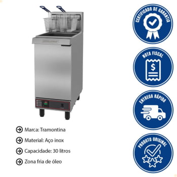 Fritador Premium A Gás Zona Fria De Óleo Metalcubas FOG 2C PRM