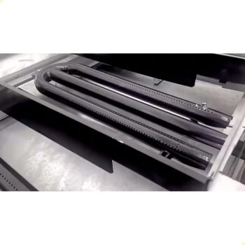 Chapa a Gás Industrial de Mesa Venâncio Aço Inox Manual 60cm Prime 19mm Profissional PCM060G-ME