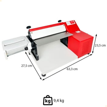 Cilindro Laminador Elétrico Malta 28 Cm Com Cortador de Talharim Vermelho 220V 3127002