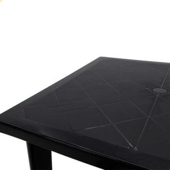 Mesa Tramontina Sancho 80 x 80 cm em Polipropileno Preto 92313/009