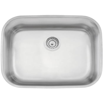 Cuba de Embutir Tramontina Lavínia 48 BL Prime Aço Inox Acetinado 48x34 cm com Válvula e Sifão