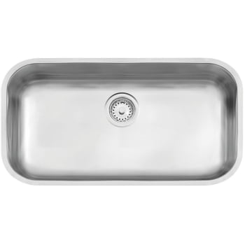 Cuba Tramontina Lavínia 56 BL Prime em Aço Inox Escovado 56x34 cm Com Válvula e Sifão 94024107