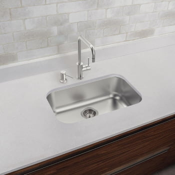 Cuba Tramontina Lavínia 56 BL Prime em Aço Inox Escovado 56x34 cm Com Válvula e Sifão 94024107