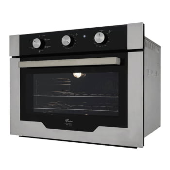 Kit Forno Elétrico Fischer Infinity Embutir 50L 5 Funções Inox + Micro-ondas Infinity 25L Inox 127V