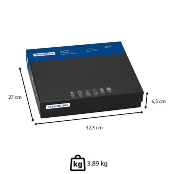 Faqueiro Tramontina Classic Em Aço Inox Facas De Mesa Forjadas Acabamento Brilho 42 Peças 66928180