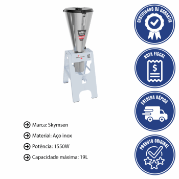 Liquidificador Comercial Skymsen Basculante Com Copo Monobloco Em Inox 220V LB15 534188