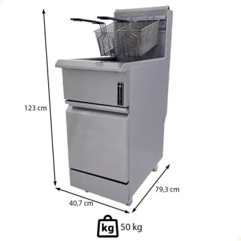 Fritador Industrial Venâncio Prime 16 L Gás PFR16G-GB 22102