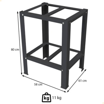 Forno Industrial Convector Venâncio Elétrico Smart Basic Azul Turq 4 Esteiras 220v Com Cavalete