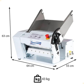 Cilindro Laminador de Mesa Gastromaq CLI 390 Bandeja Inox Capacidade 4KG Monofásico Bivolt