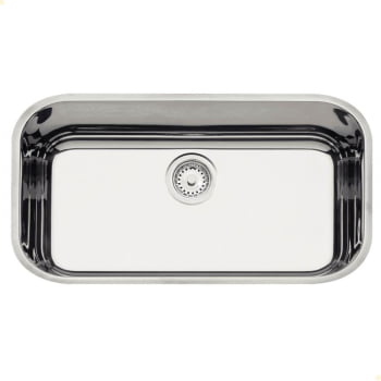 Cuba de Embutir Tramontina Lavínia 56 BL Perfecta em Aço Inox Polido 56x34 cm com Válvula 94054407