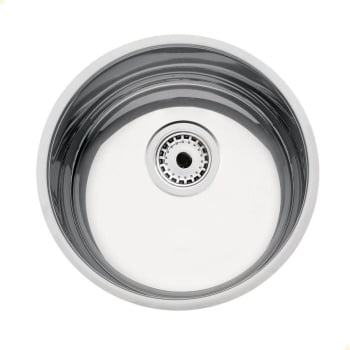 Cuba Redonda Tramontina Luna 30 BL Standard Aço Inox Polido 30 cm com Válvula 94071507