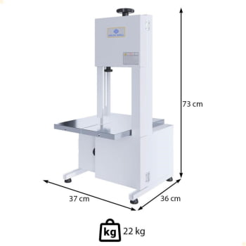 Serra Fita 1,46mts Delta Grill Branca 1/3 CV Bivolt Monofásica 1026