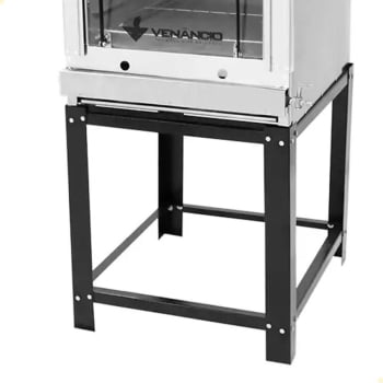 Forno Industrial Venâncio Roma Inox 80 cm com Pedra Refratária Gás GLP FIRI80