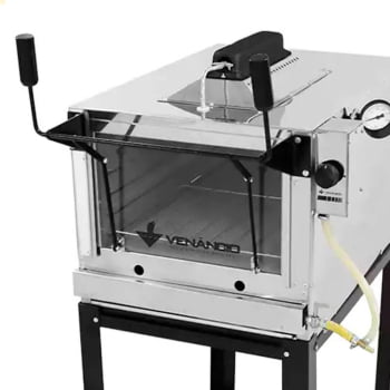 Forno Industrial Venâncio Roma Inox Gratinador com Queimador Infravermelho Gás GLP FIRIV80