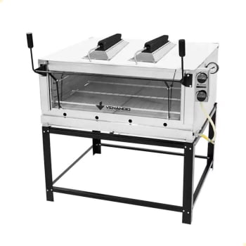 Forno Industrial Venâncio Roma Inox Gratinador com Queimador Infravermelho Gás GLP FIRIV90  Forno Industrial Venâncio Roma Inox Gratinador com Queimador Infravermelho Gás GLP FIRIV90