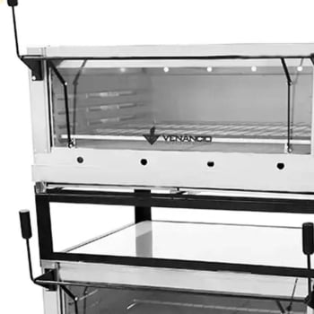 Forno Venâncio Industrial Duplo a Gás Roma Inox FIRIDI90-FIRIDS90