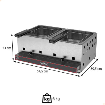 Fritador Industrial Metalcubas Gás Alta Pressão FRCG-6 AP 6 Litros 10115G(18589)