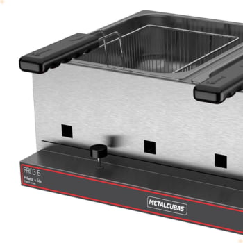 Fritador Industrial Metalcubas Gás Alta Pressão FRCG-6 AP 6 Litros 10115G(18589)