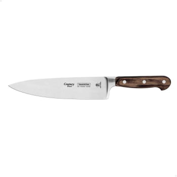 Faca Chef Tramontina Century Wood C/ Lâmina Em Aço Inox Cabo de Madeira Tratada Castanho 8" 21541198