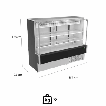 Balcão Vitrine Eco-Lite Venâncio Refrigerado Standard Estático 508 L Low-E VBVEC14 220V 50908