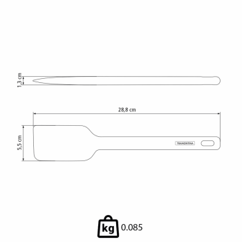 Espátula Tramontina Moldê de Silicone Cinza 25814/160